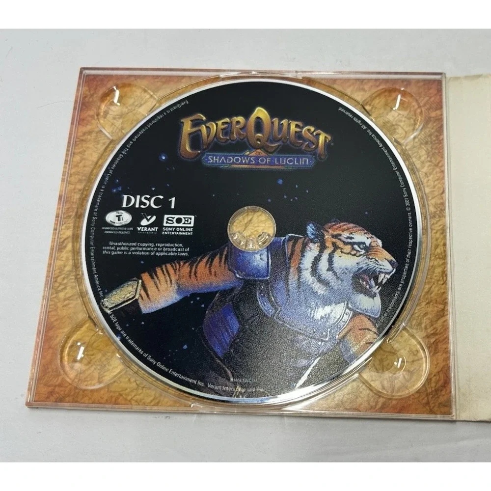 Everquest: Shadows Of Luclin Gates Of Discord PC Video Game 3 Disc‎ Set Bundle